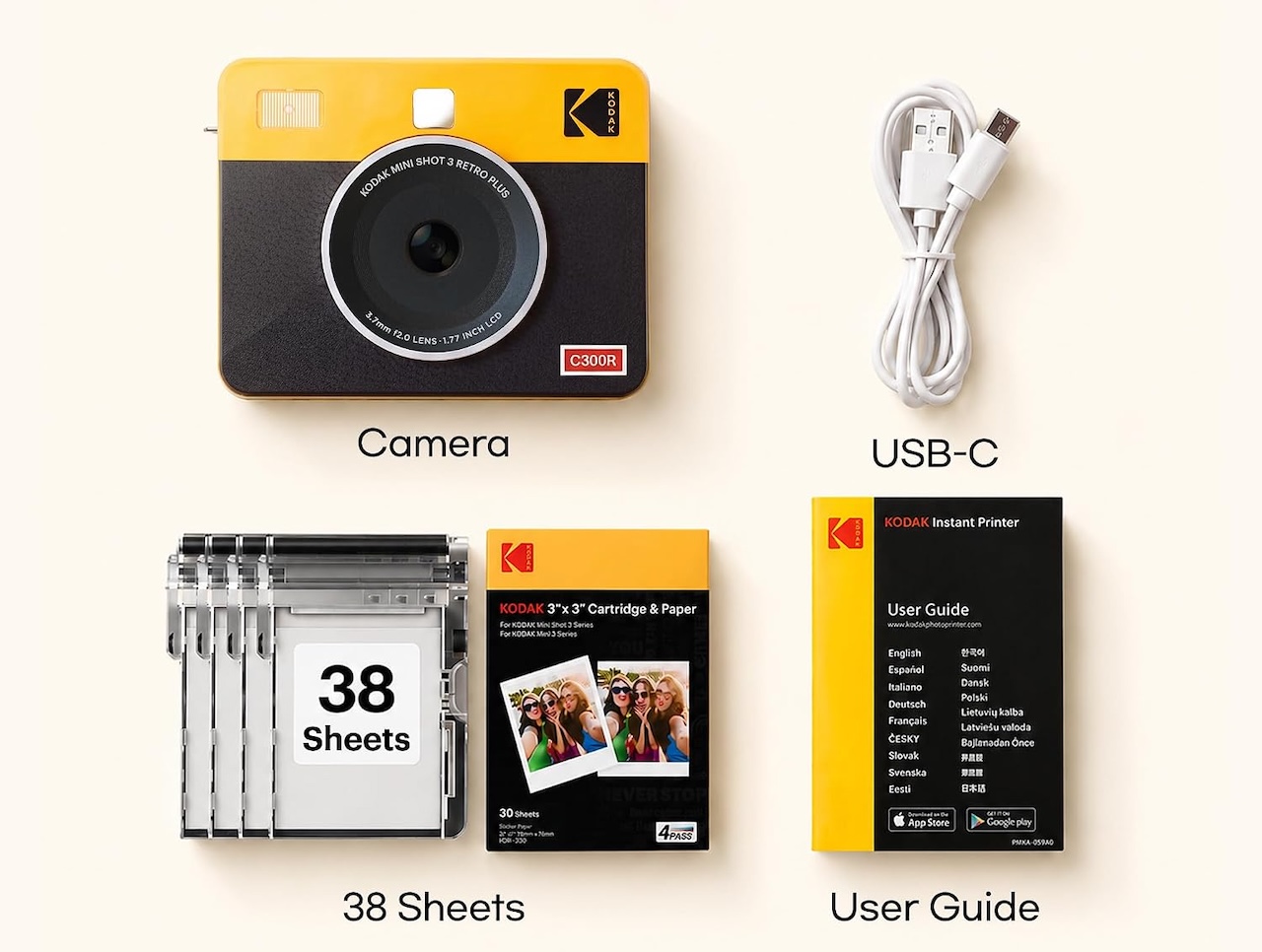 KODAK Mini Shot 3 Retro 3x3 Instant Camera 7