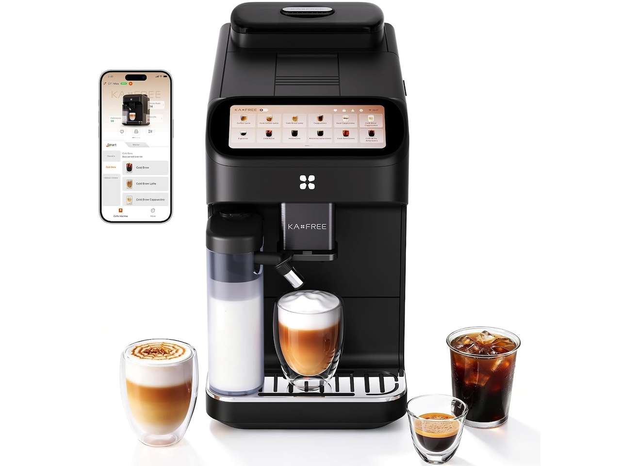 Kaxfree SF1 Max Fully Automatic Espresso Machine with Grinder & Frother