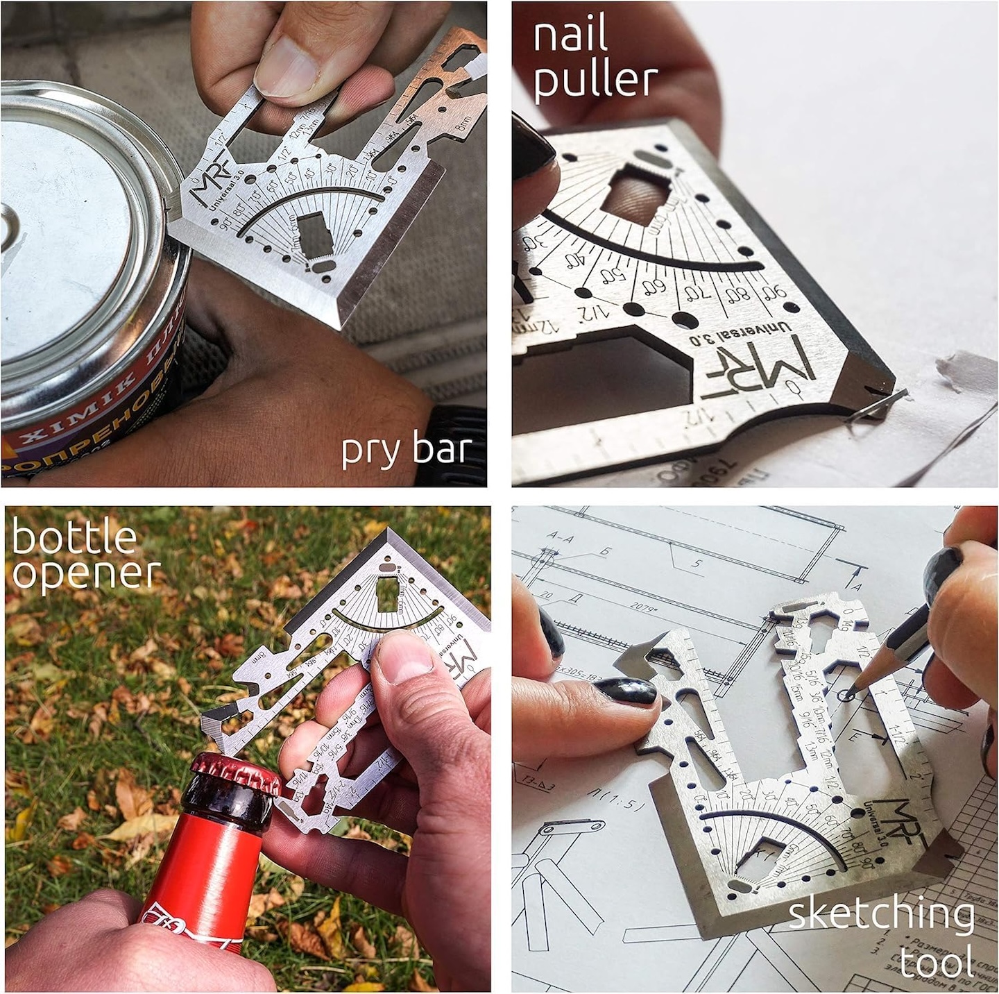 MRF Card Multitools Universal 3.0-60+ Tools Credit Card Multitool