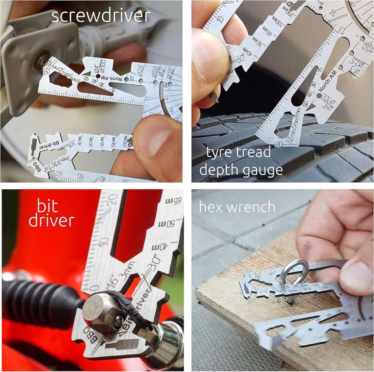 MRF Card Multitools Universal 3.0-60+ Tools Credit Card Multitool