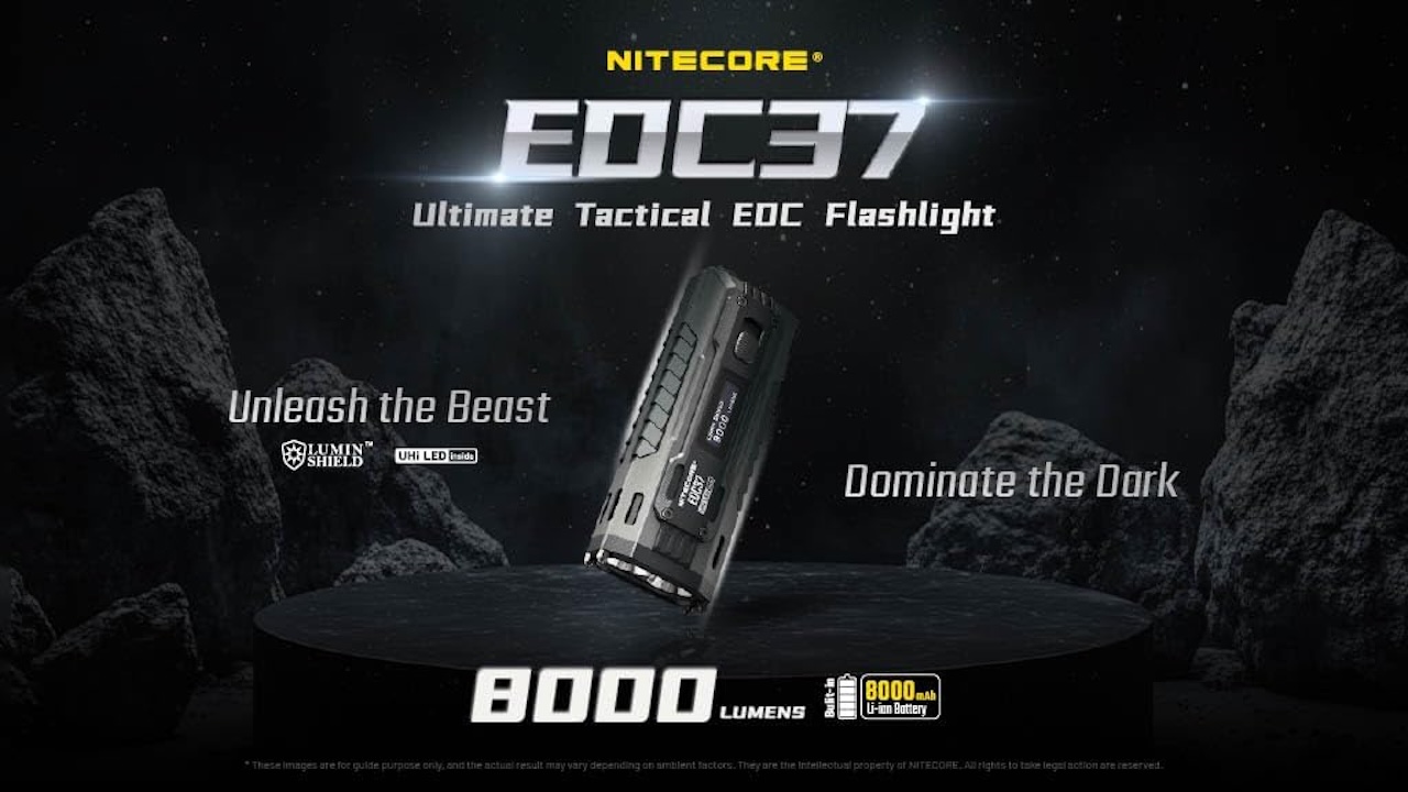 Nitecore EDC37 8000 Lumens Flat Shape Flashlight
