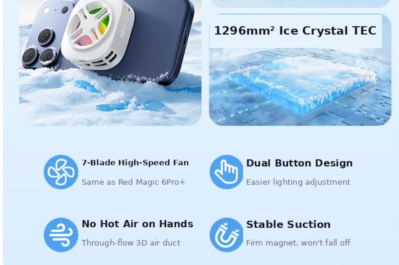 Nubia Magnetic Phone Cooler Neo Features