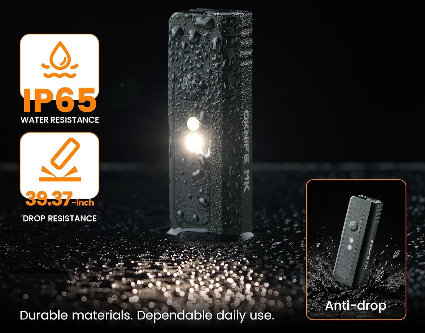 OKNIFE MK EDC Utility Gear with Flashlight, Knife & Screwdriver