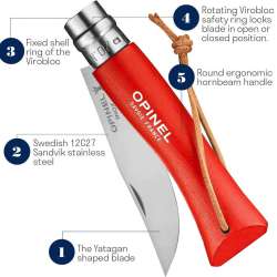 OPINEL No.7 Colorama - Stainless Steel Everyday Carry Folding Pocket Knife Release