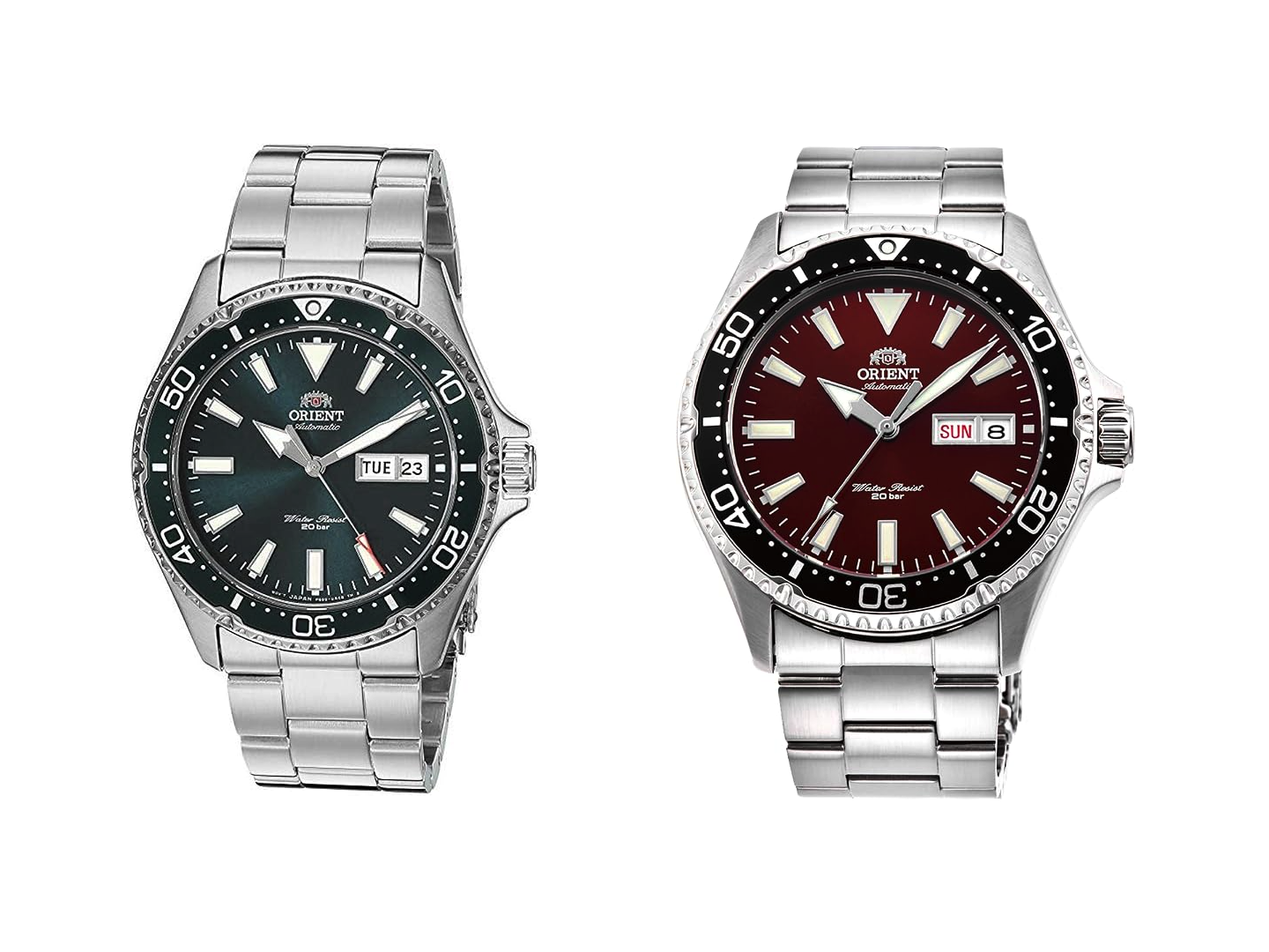 Orient Men's Kamasu Stainless Steel Automatic Diving Watch with Sapphire Crystal