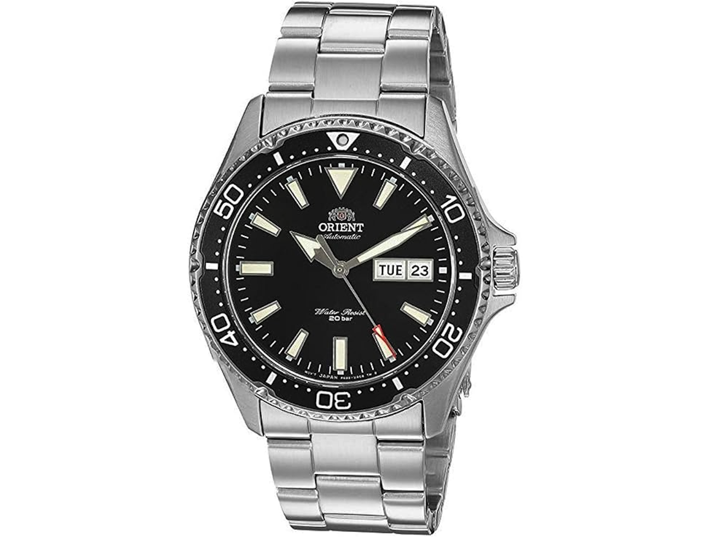 Orient Men's Kamasu Stainless Steel Automatic Diving Watch with Sapphire Crystal