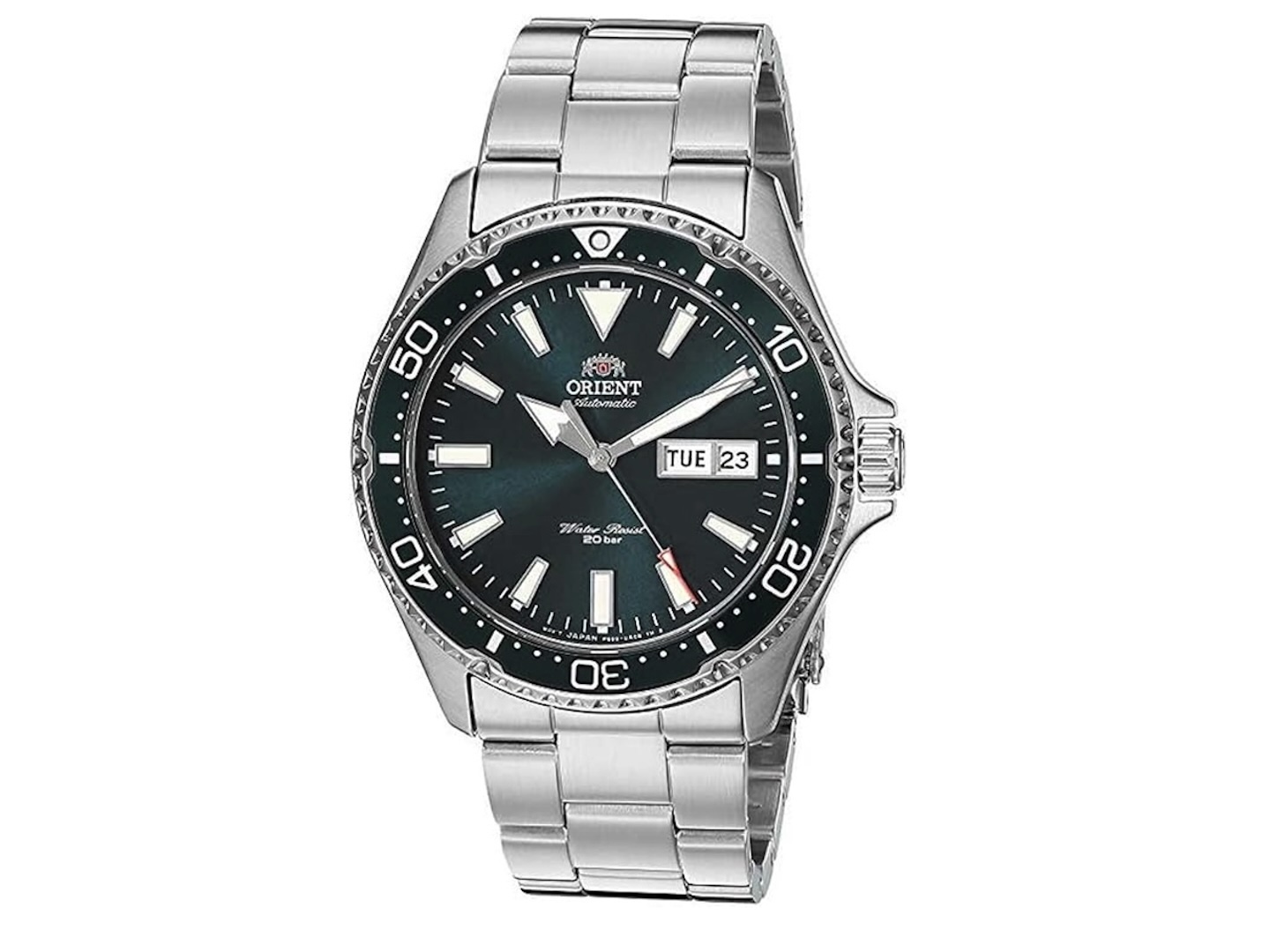 Orient Men's Kamasu Stainless Steel Automatic Diving Watch with Sapphire Crystal