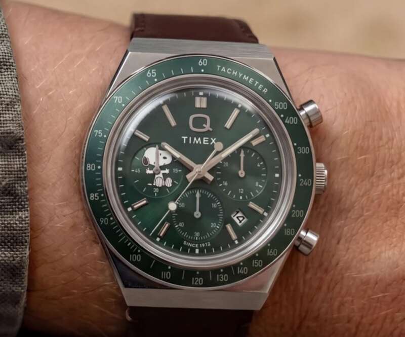 Peanuts x Q Timex Chronograph