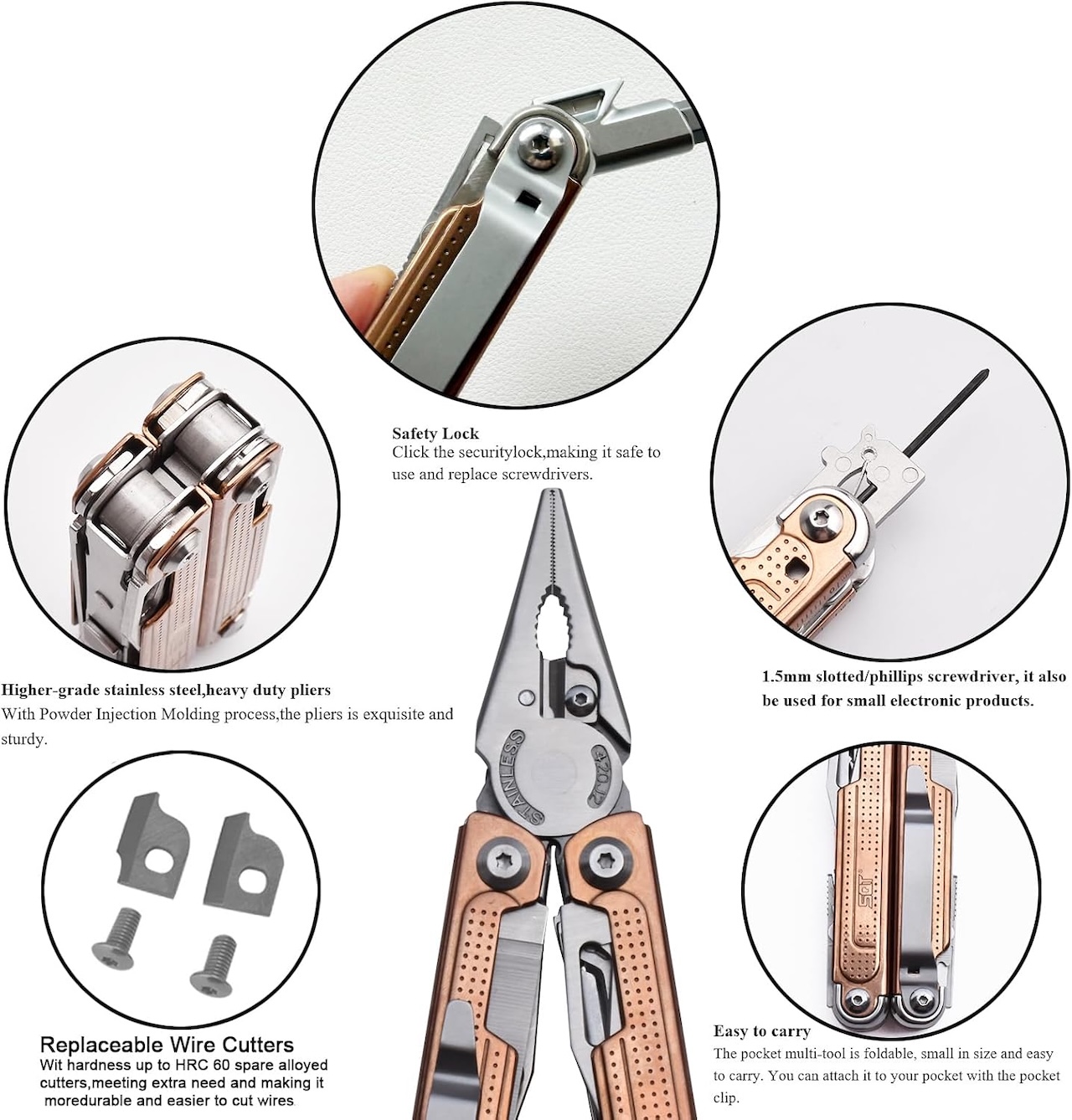 SQT2048-C 20-in-1 Multitool Features