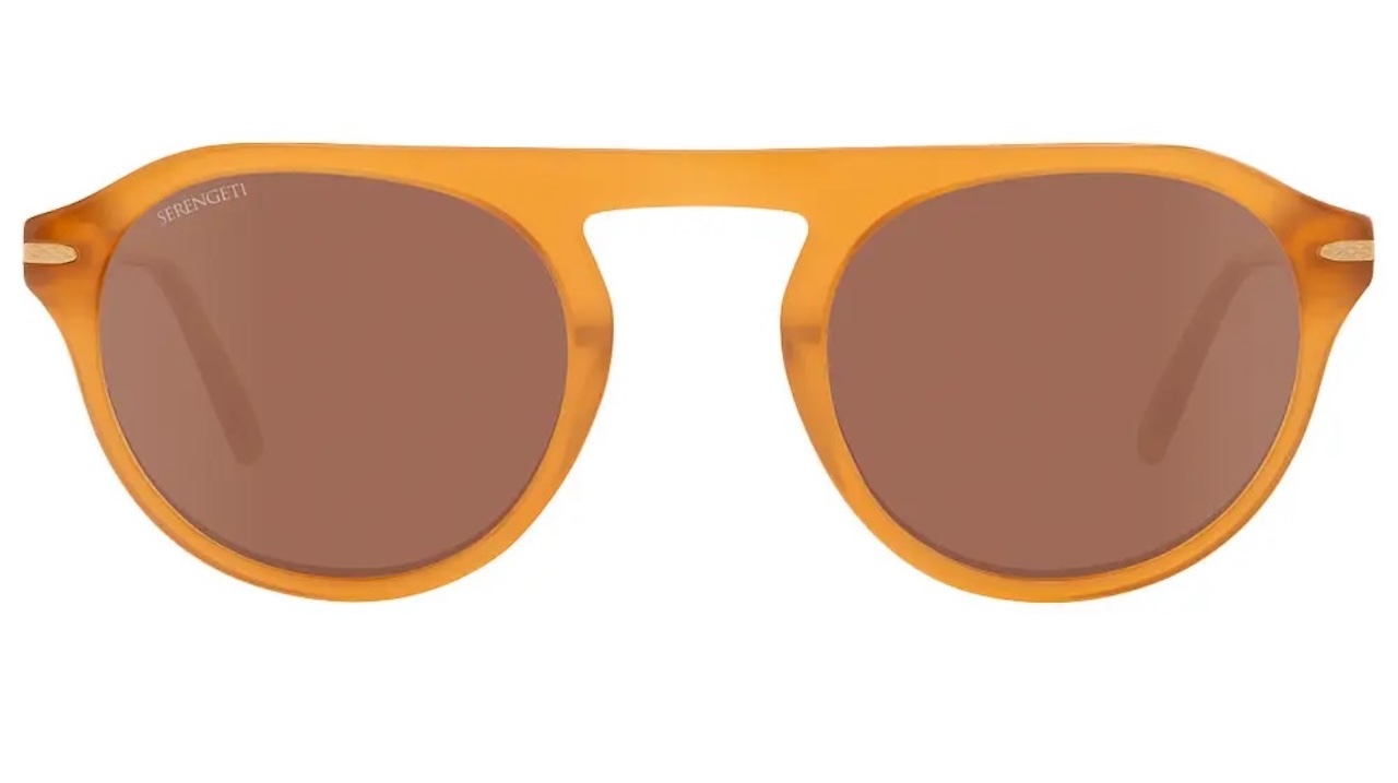 Serengeti Sunglasses Serengeti Arthur Shiny Honey Mineral Polarized Drivers