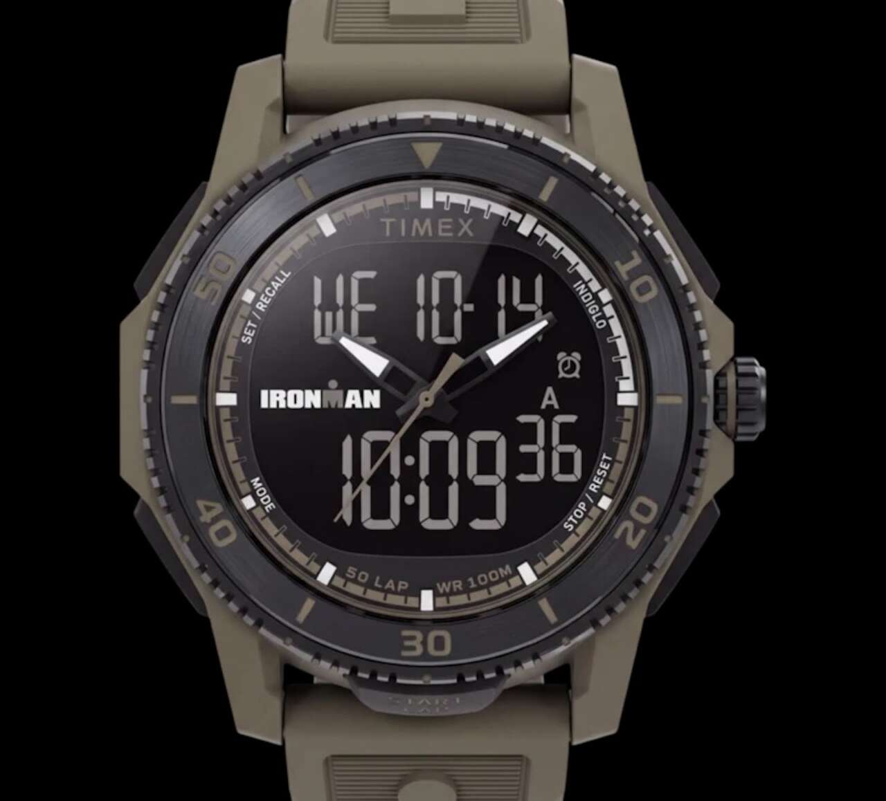 TIMEX IRONMAN Adrenaline 46.5mm Resin Strap Watch