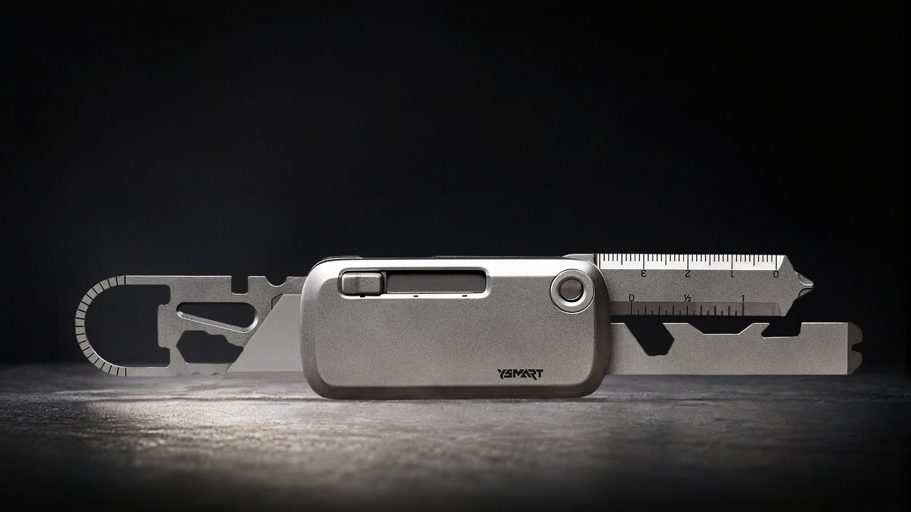 YSMART TOOLT opened to show ruler markings and working edges