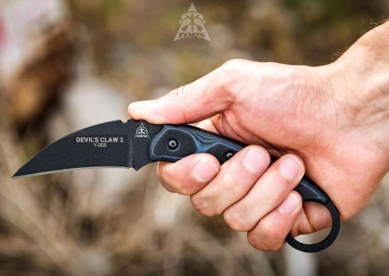 TOPS Knives Devil's Claw 2 Fixed Blade Knife