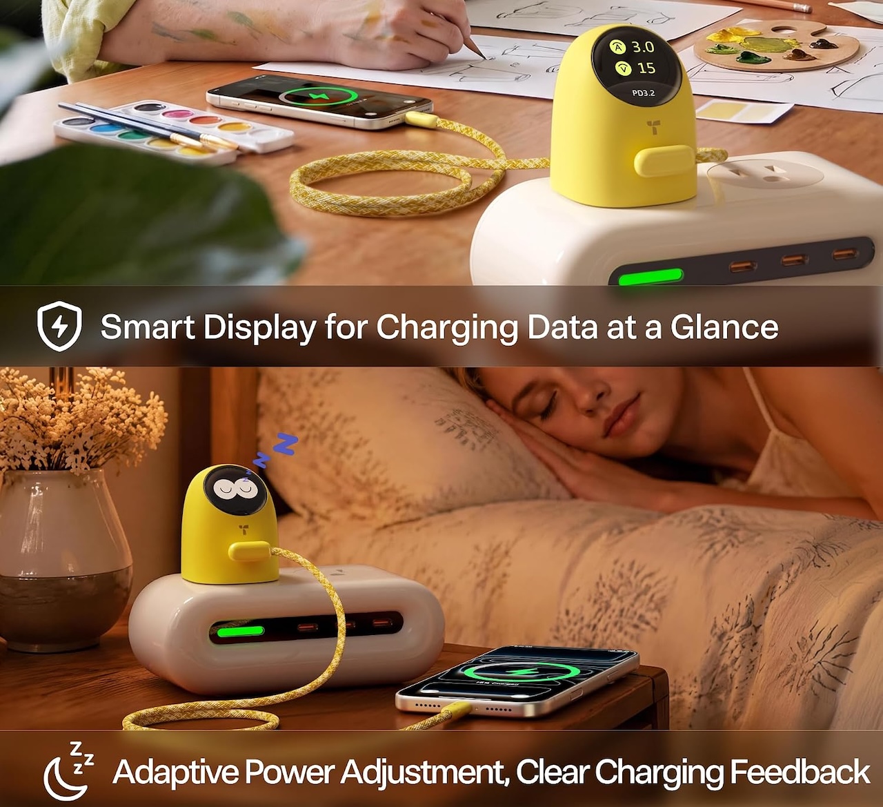 TORRAS FlashEye Dot 45W Smart Display Charger