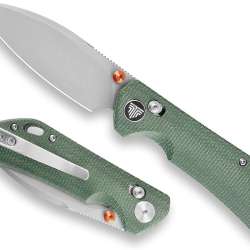 TRIVISA Pocket Knife, 2.99 inch14C28N Blade EDC Knife Otter-GM