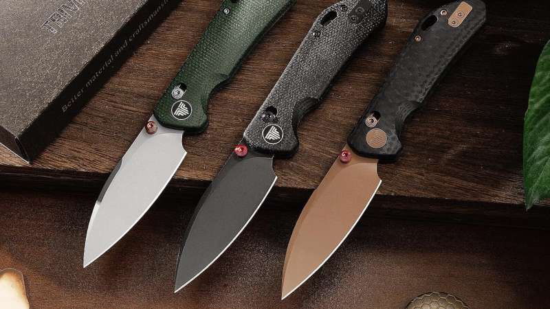 TRIVISA Pocket Knife 2.99 inch14C28N Blade EDC Knife Otter GM Price
