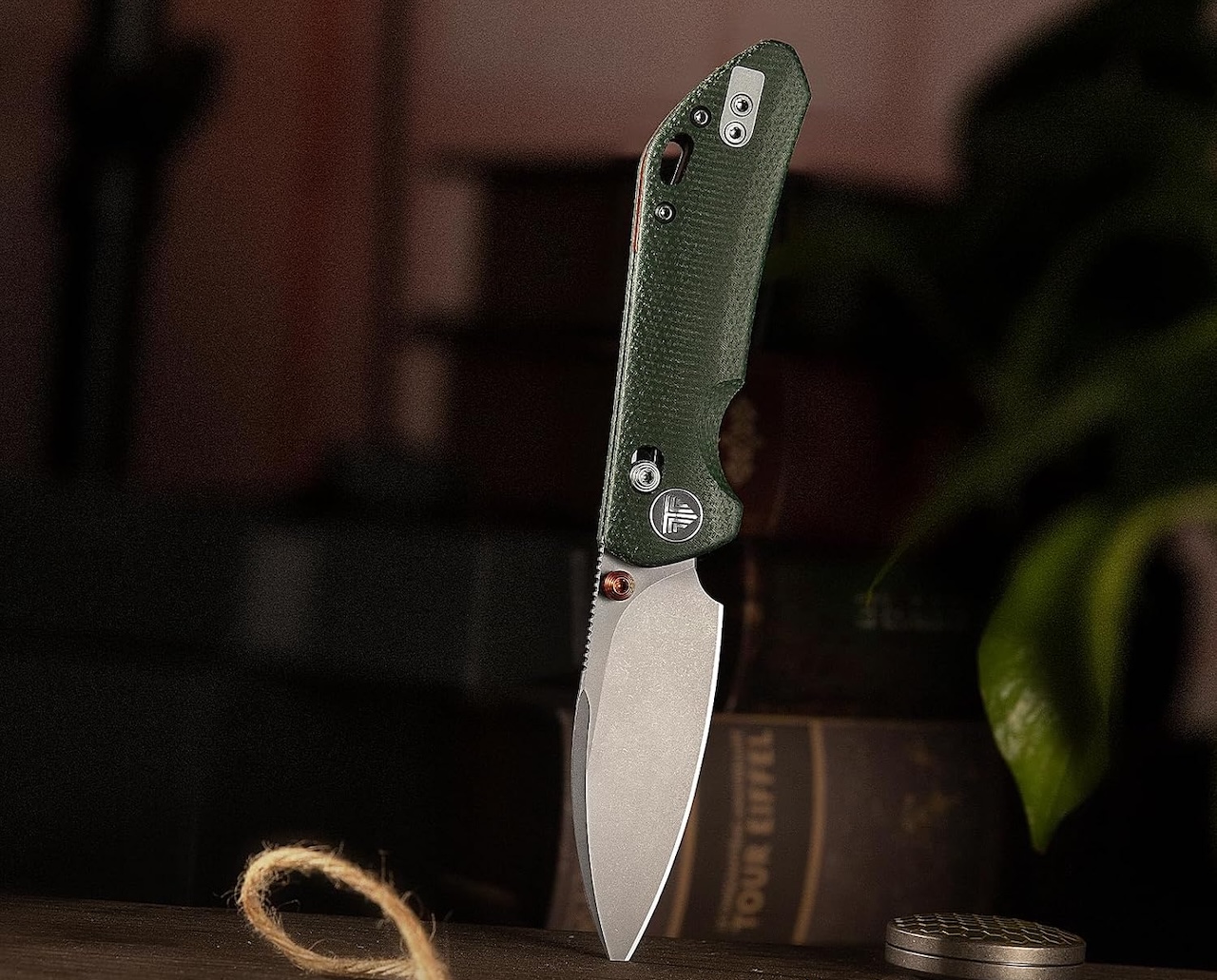 TRIVISA Pocket Knife, 2.99 inch14C28N Blade EDC Knife Otter-GM