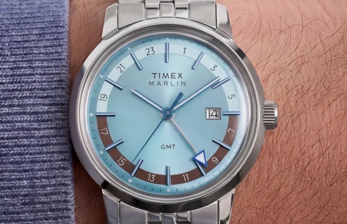 Timex Marlin Quartz GMT 40mm Stainless Steel Bracelet Watch