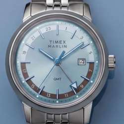 Timex Marlin Quartz GMT 40mm Stainless Steel Bracelet Watch