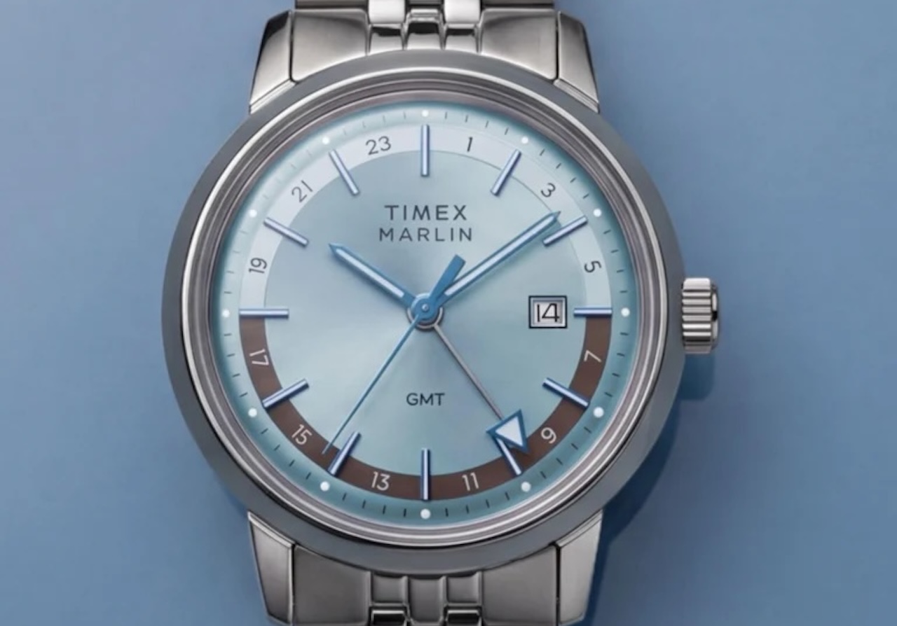 Timex Marlin Quartz GMT 40mm Stainless Steel Bracelet Watch