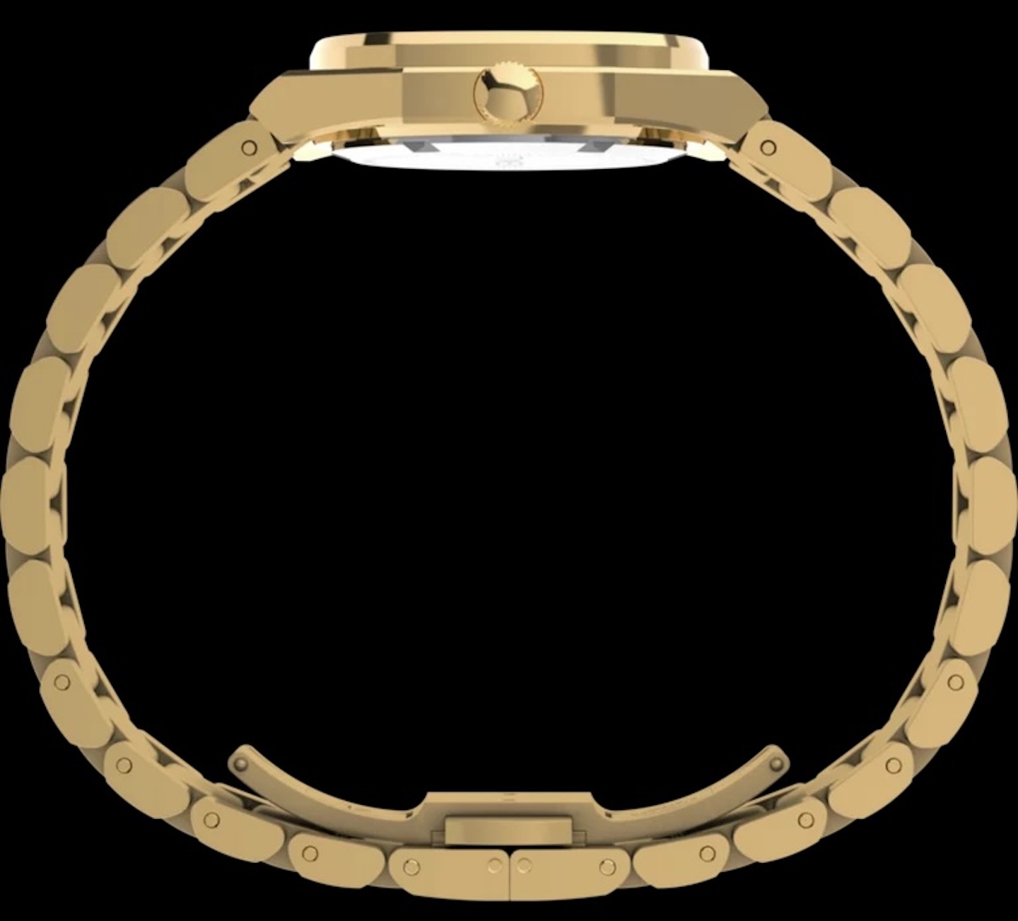 Timex Quartz E Line 30mm Stainless Steel Bracelet Watch Gold