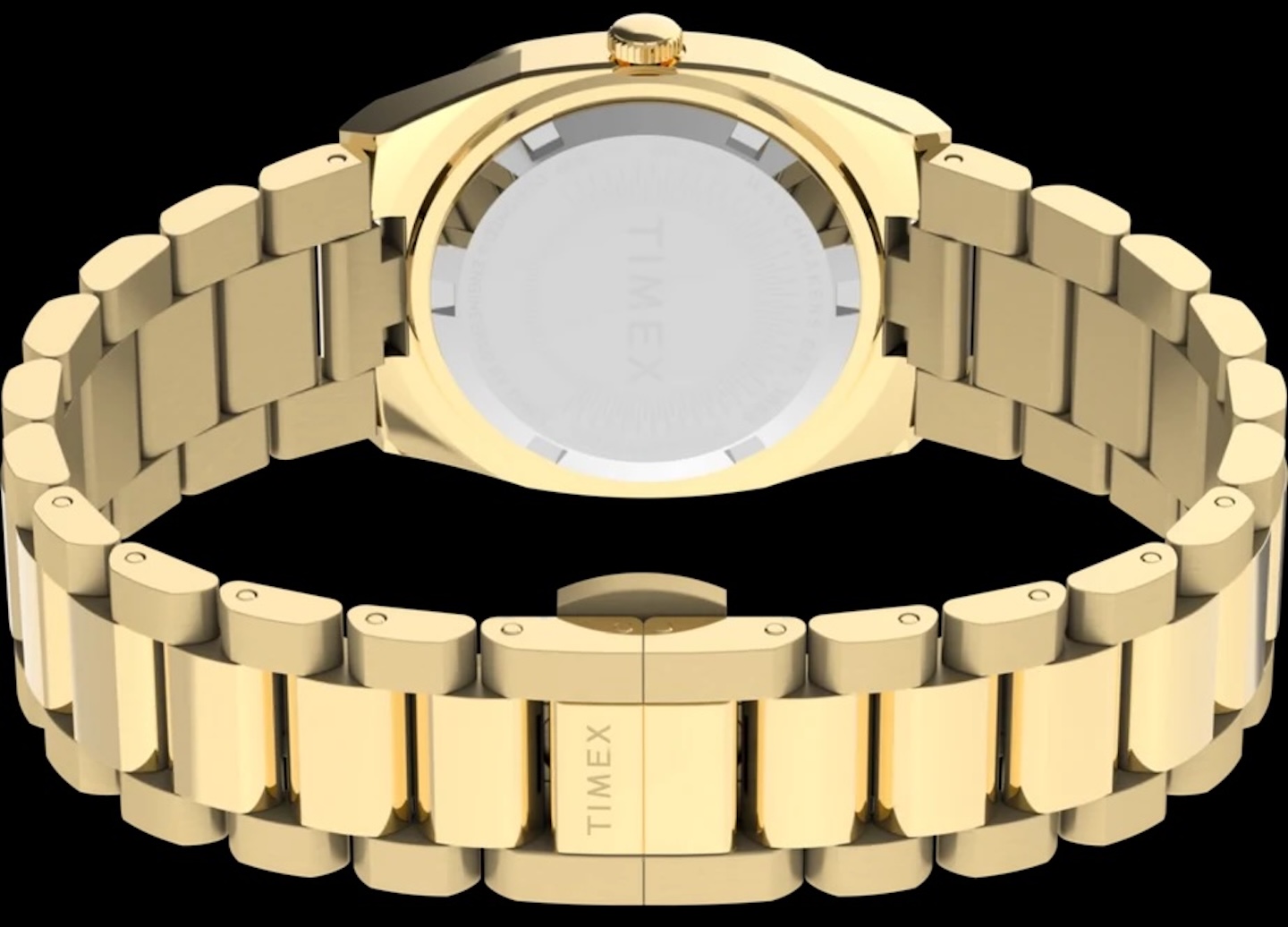 Timex Quartz E Line 30mm Stainless Steel Bracelet Watch Gold