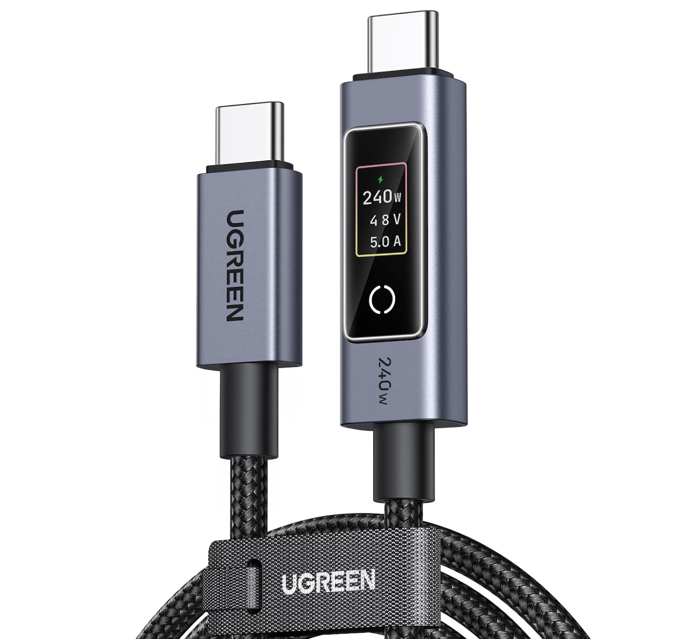 UGREEN Nexode 240W USB-C to USB-C Cable with TFT Smart Display