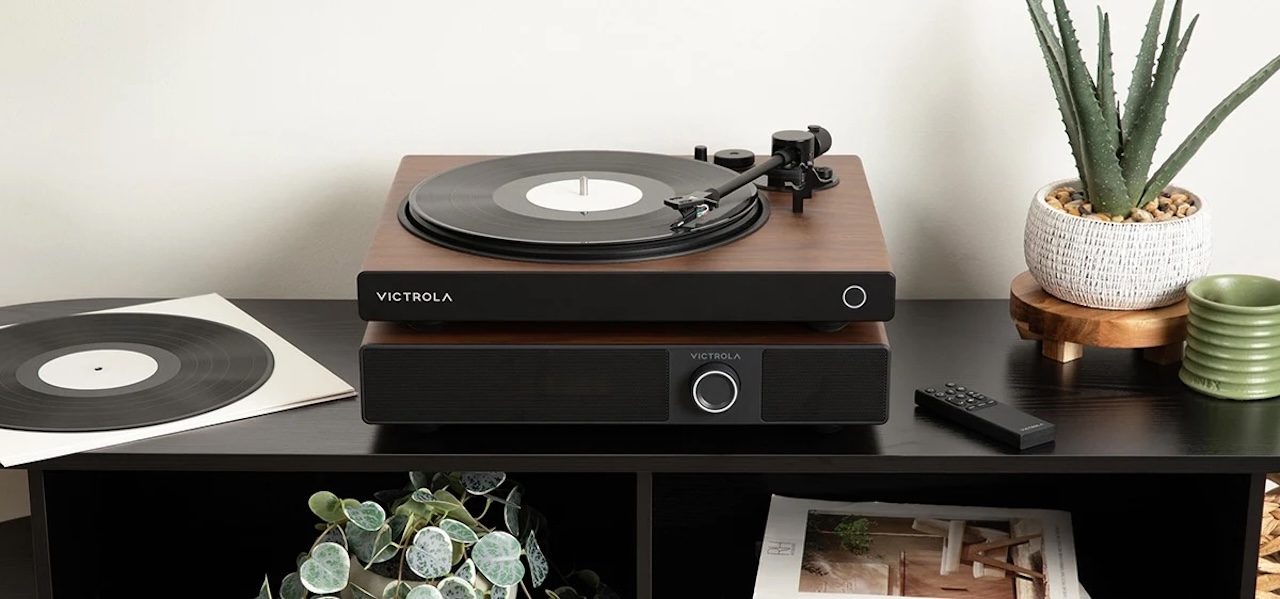 Victrola Soundstage: $329.99 speaker base that sits under your turntable