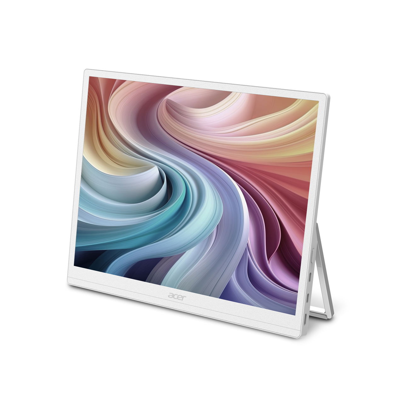 Acer EP130K color ePaper monitor with its rear stand extended