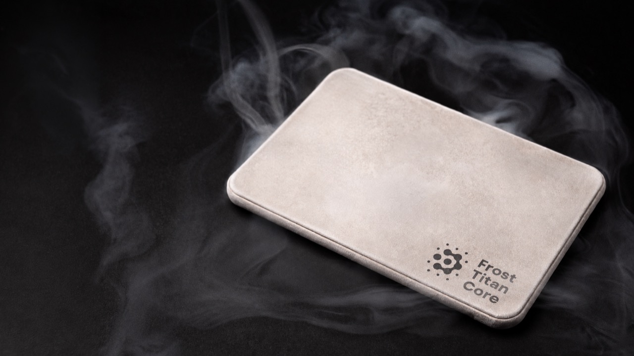 Frost Titan Core Plate on a dark surface