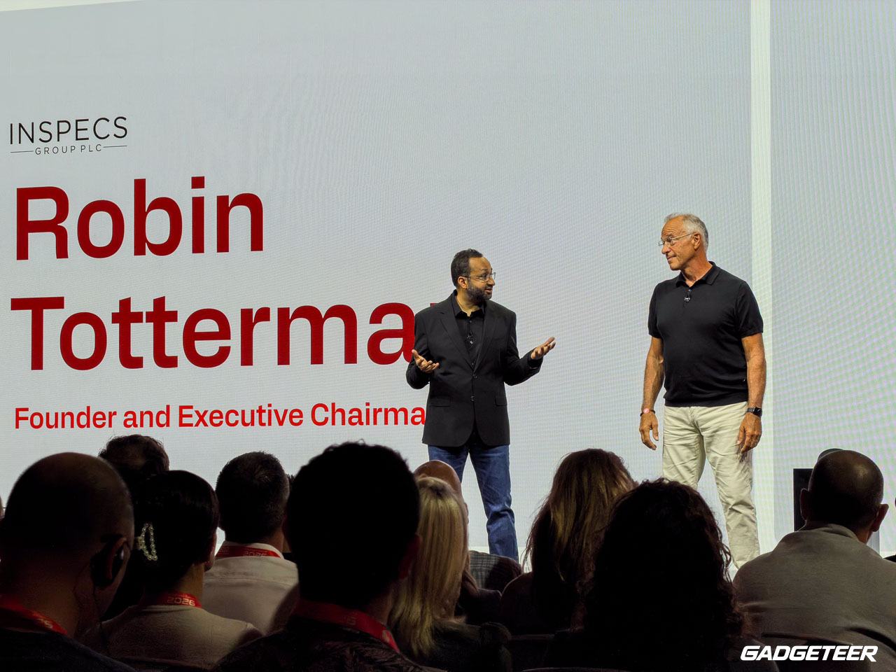 Inspecs founder Robin Totterman speaking at Snapdragon Summit