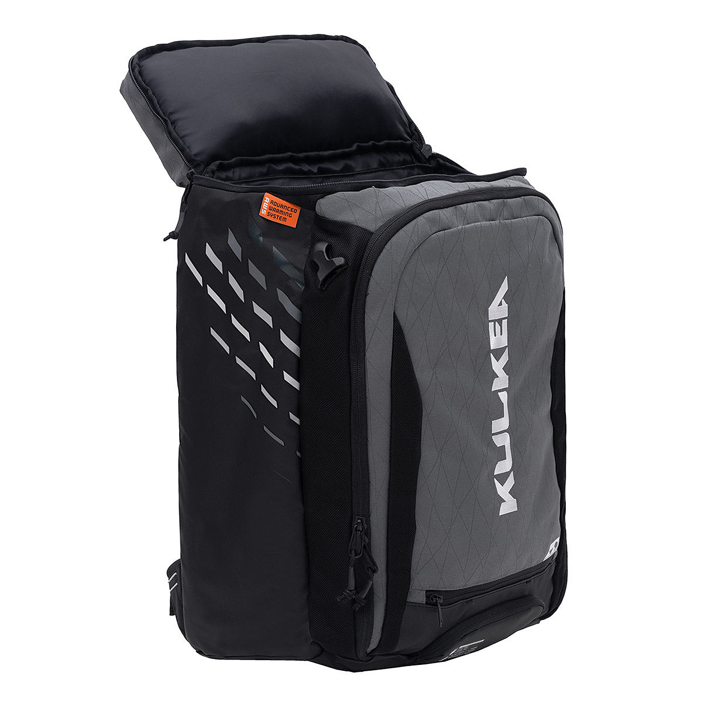 The Thermal Kart's open top-loading boot compartment