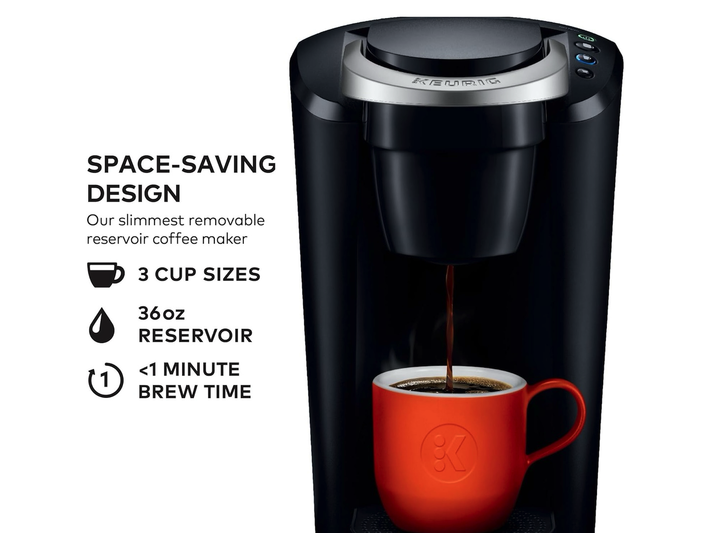 1 Keurig K-Compact Single-Serve K-Cup Pod Coffee Maker