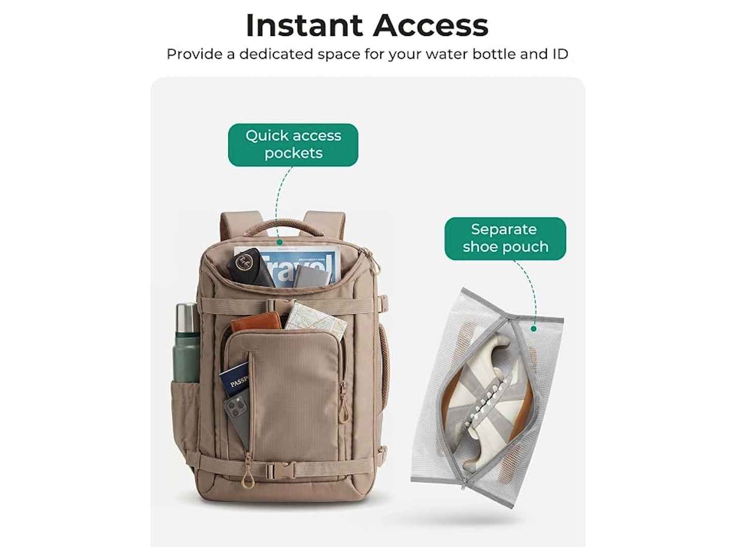 BAGSMART Travel Backpack for Women