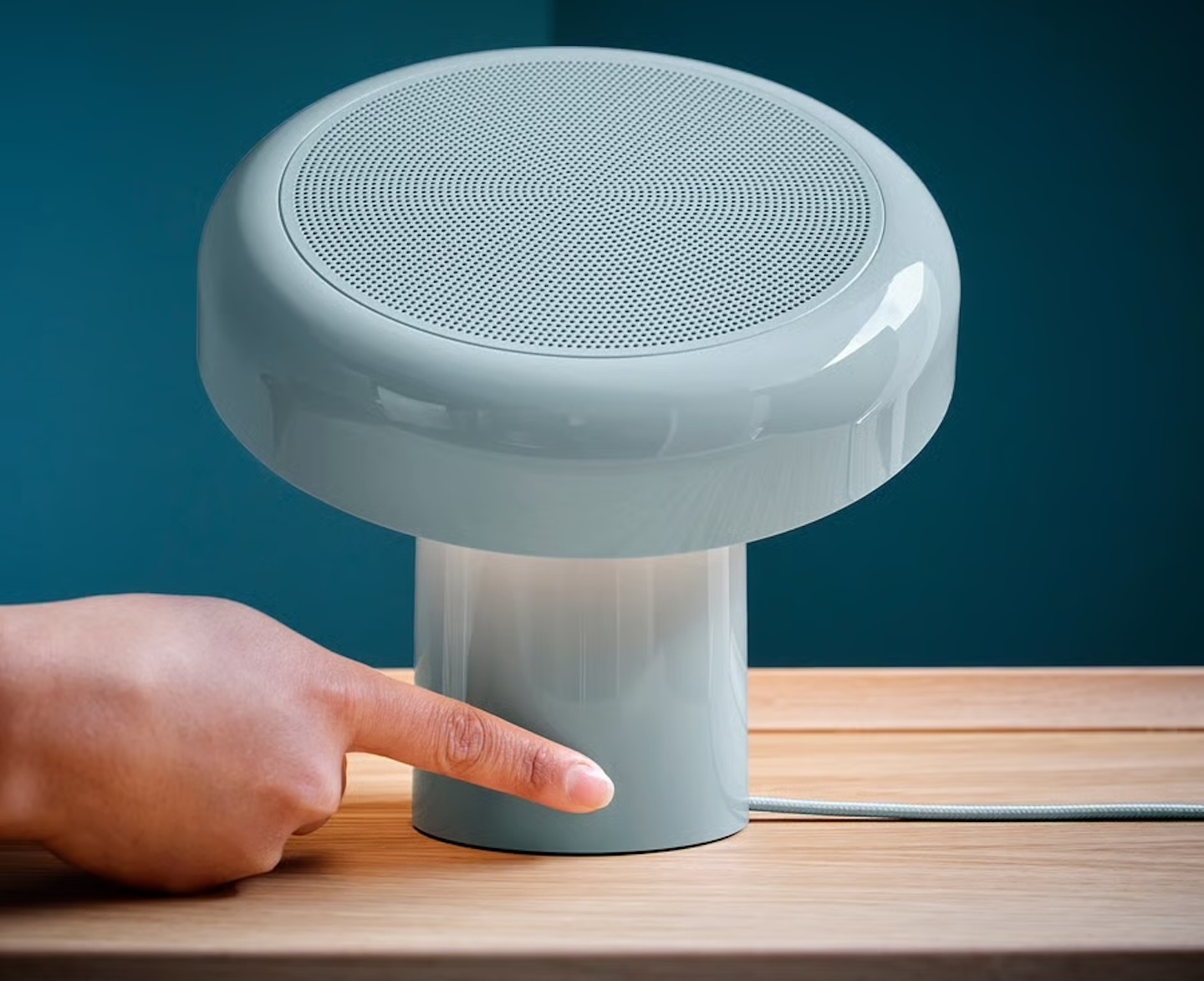 BLOMPRAKT Bluetooth speaker lamp blue 2