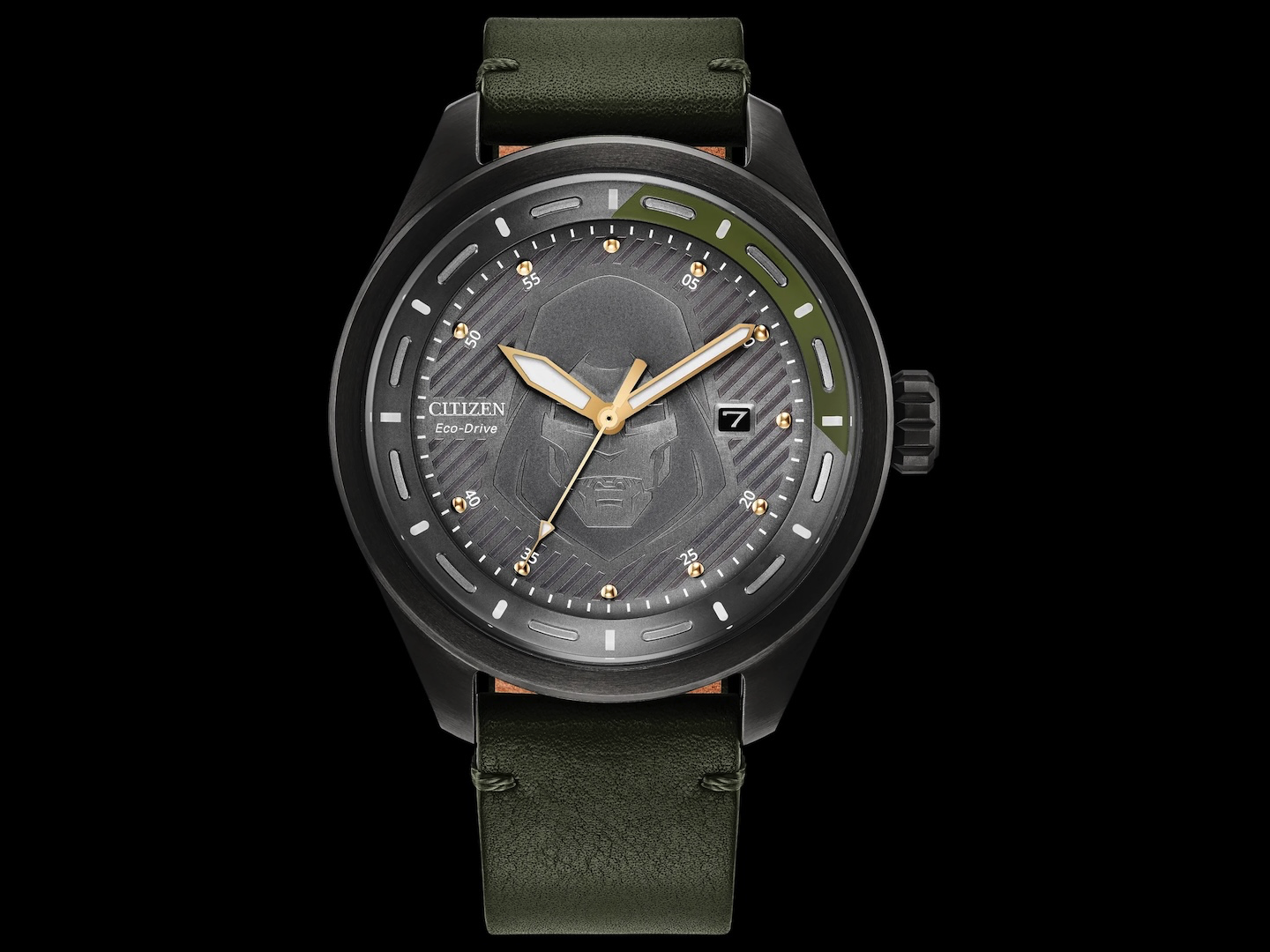CITIZEN Mens Eco Drive Dr. Doom 42.5mm Stainless Steel AW5027 44W