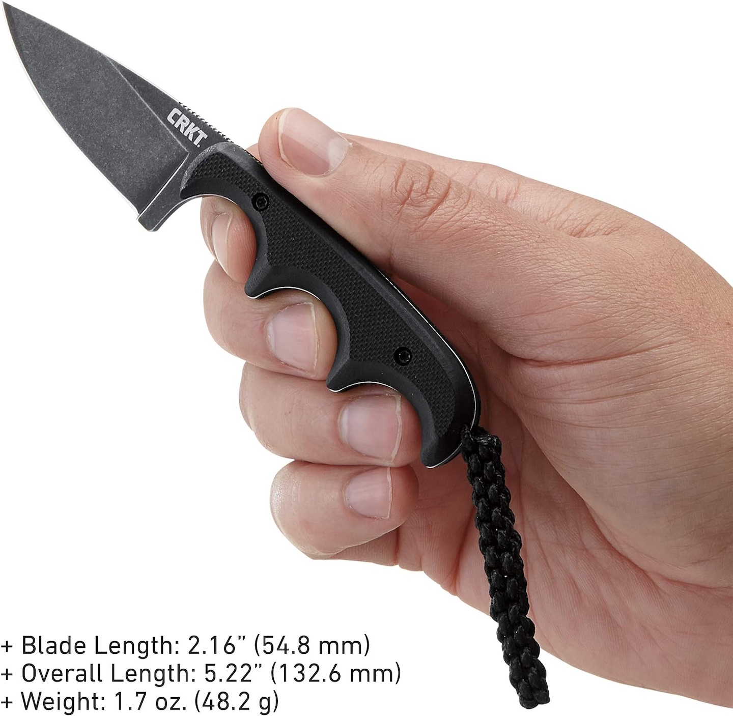CRKT Minimalist Drop Point Fixed Blade Knife with Sheath 2