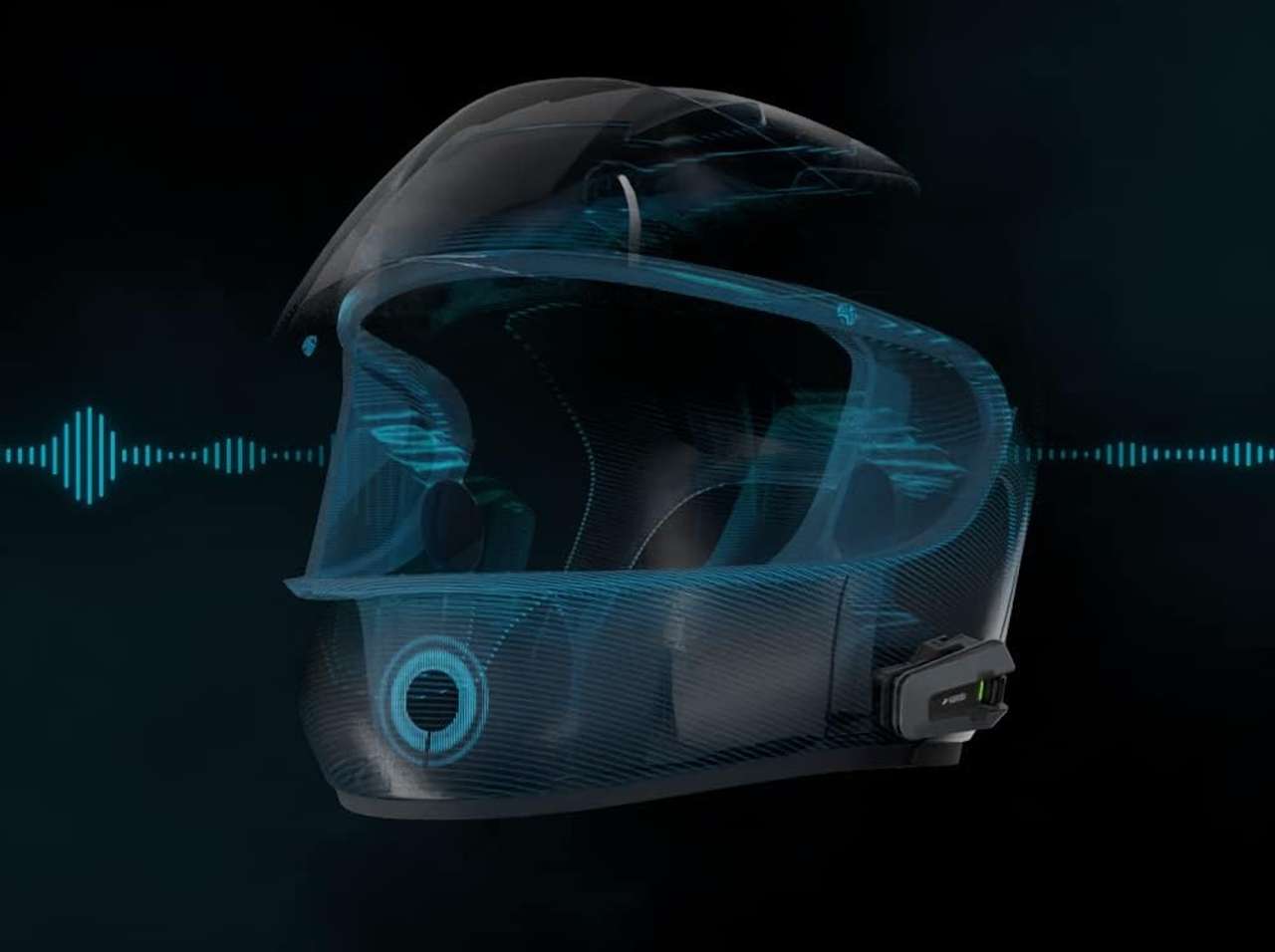 Cardo PACKTALK EDGE Motorcycle Helmet Bluetooth Headset
