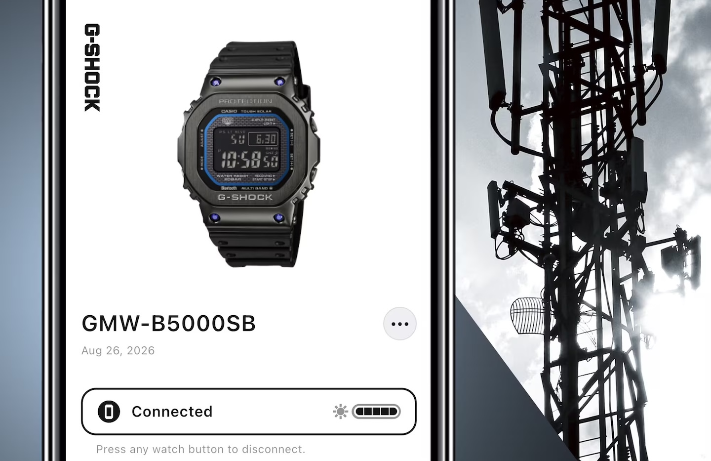 Casio FULL METAL 5000 SERIES GMW-B5000SB-1A2