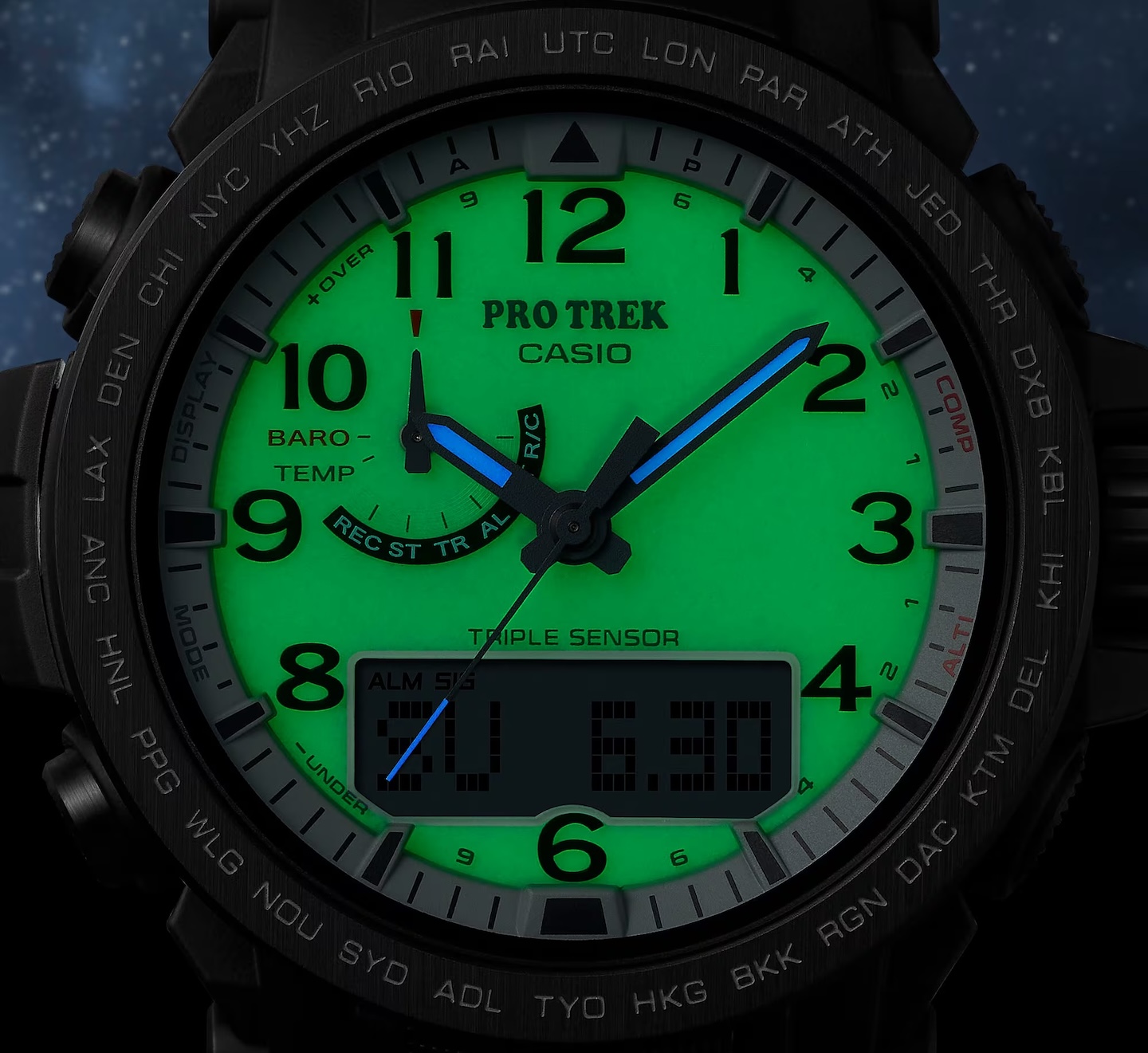 Casio’s New PRO TREK Puts a Glow-in-the-Dark Dial on Your Wrist | Casio ...