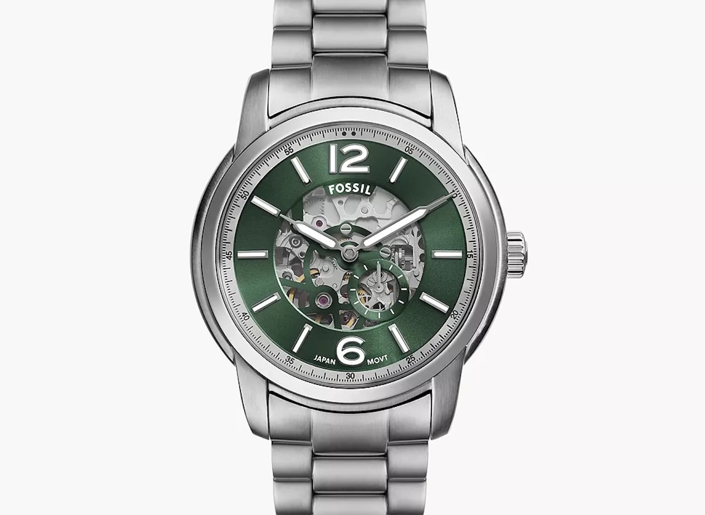 Fossil Heritage 43mm Automatic Stainless Steel Watch