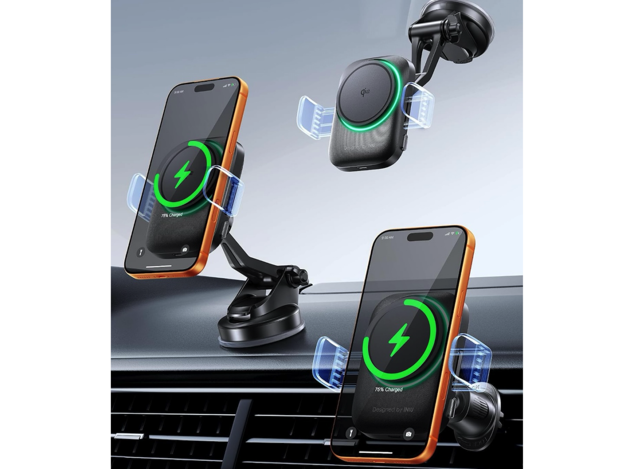 This INIU Qi2 Wireless Car Charger Doesn’t Rely on Magnets Alone