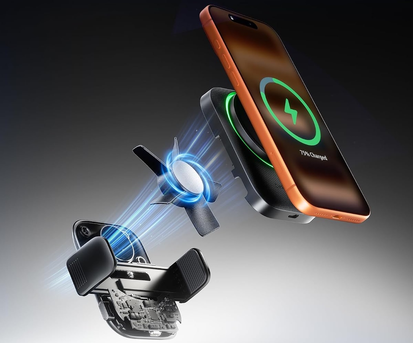 INIU 3 in 1 Magnetic Wireless Car Charger 3