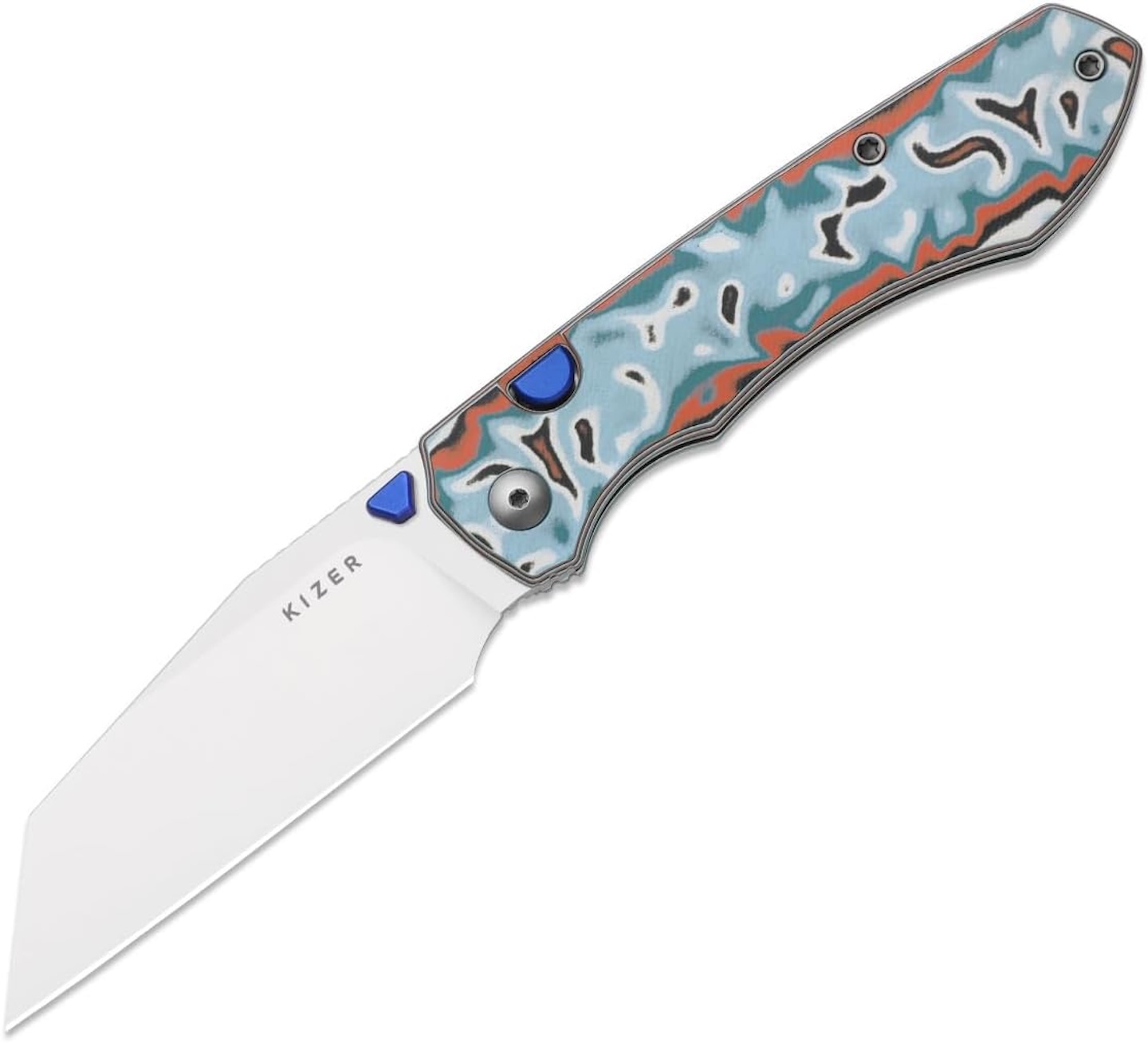 Kizer Wharning Pocket Knife N690 Blade Vortex Micarta V3738BW4
