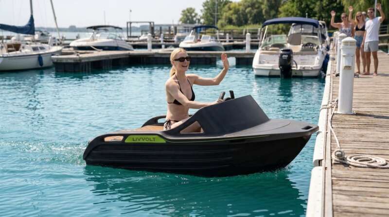 LIVVOLT Electric Kart Boat