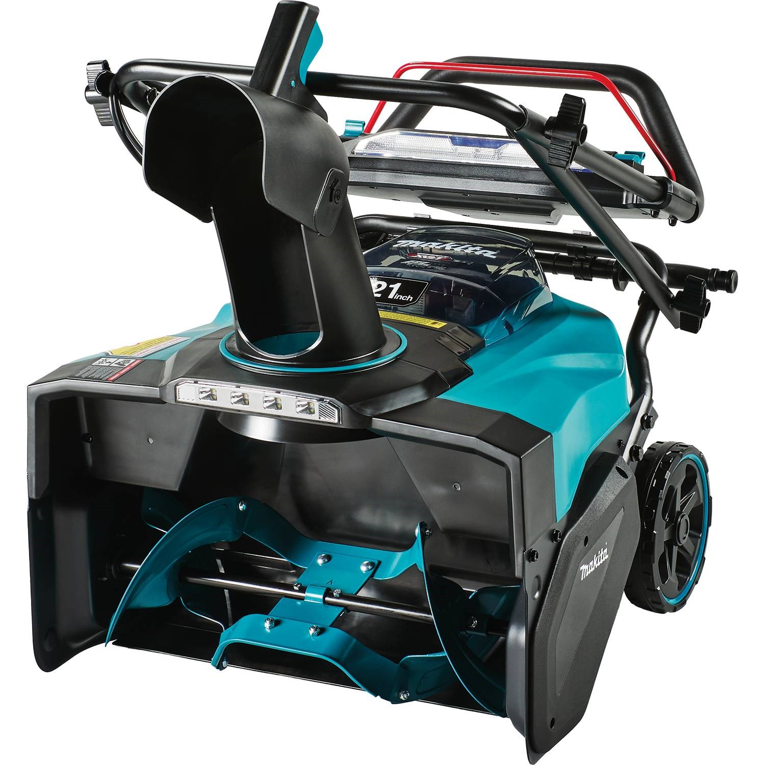 Makita SN001GL101 snow blower with its handle folded