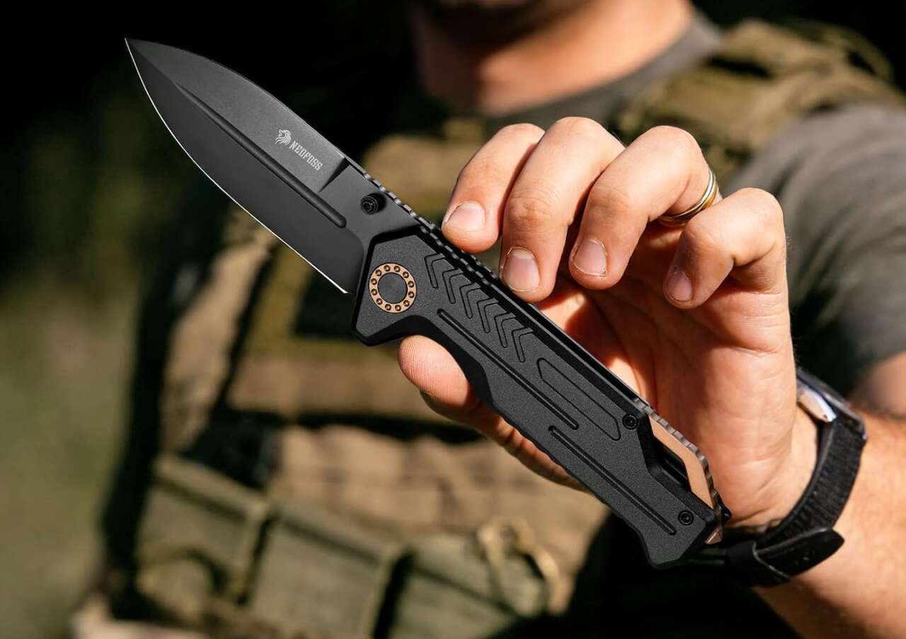 NedFoss M17 Tactical Pocket Knife for Men