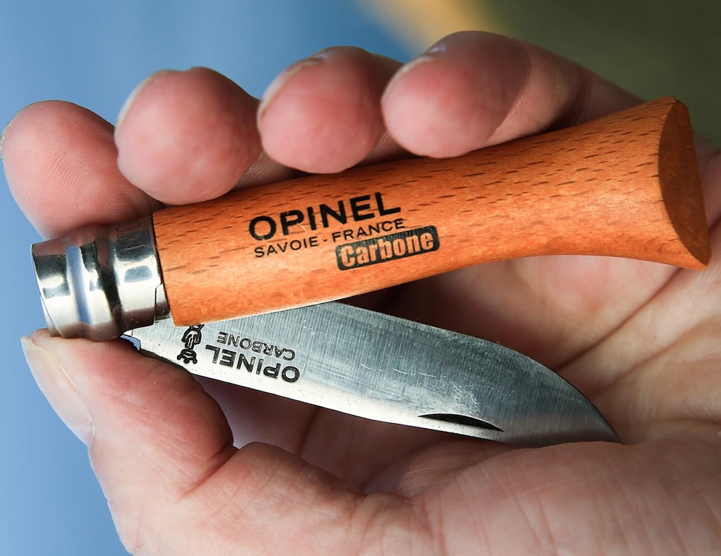 OPINEL No. 08 Carbone - Carbon Steel Folding Pocket Knife