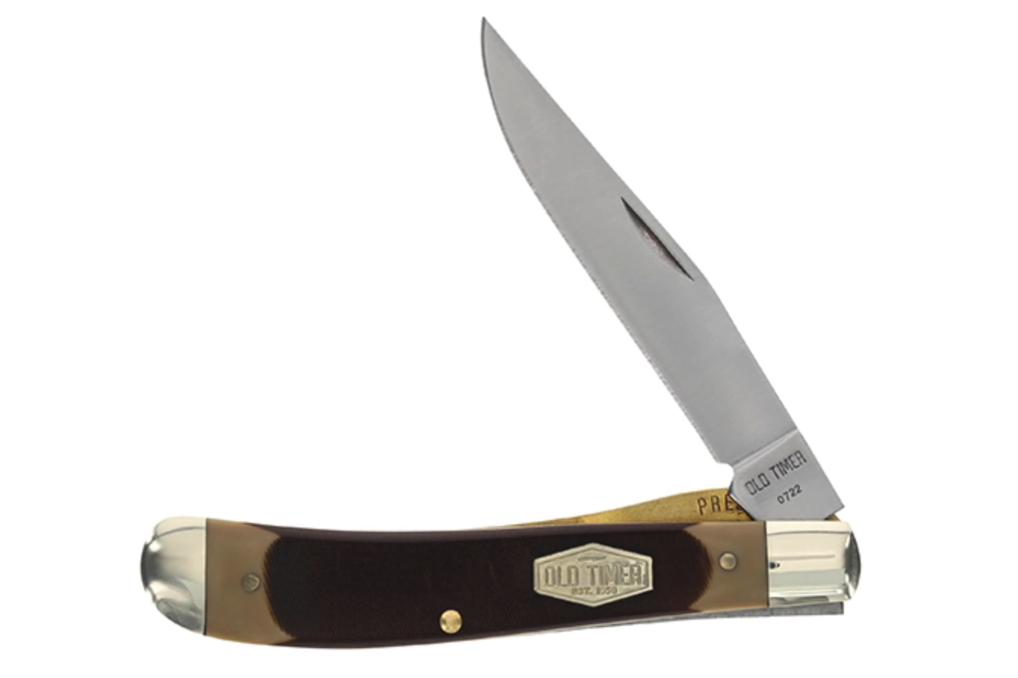 Old Timer 194OT Gunstock Trapper Lockblade Traditional Folding Pocket Knife 2