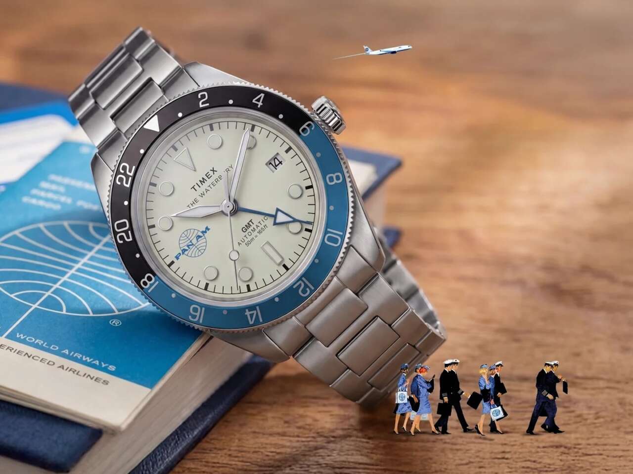 Pan Am x Timex Waterbury Automatic GMT